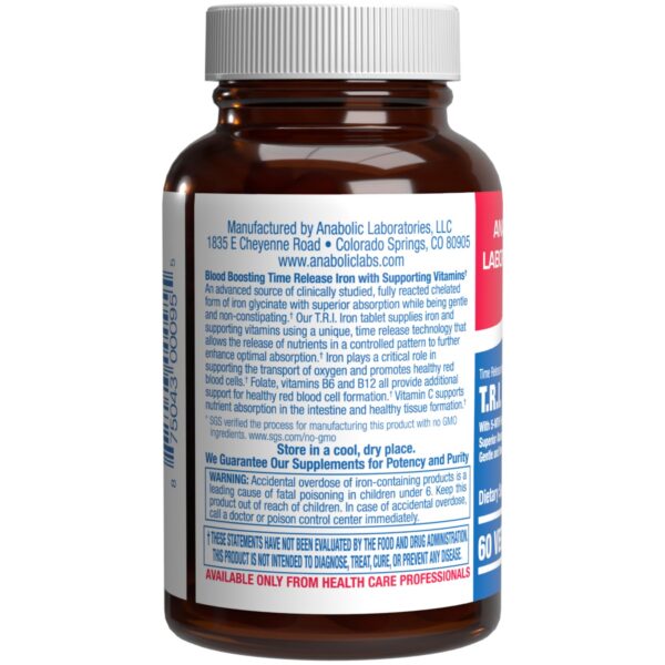 Tabletas de hierro de liberación lenta