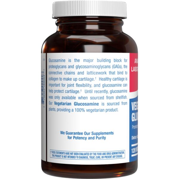 Version 1.0.0 Etiqueta de la botella glucosamina vegana