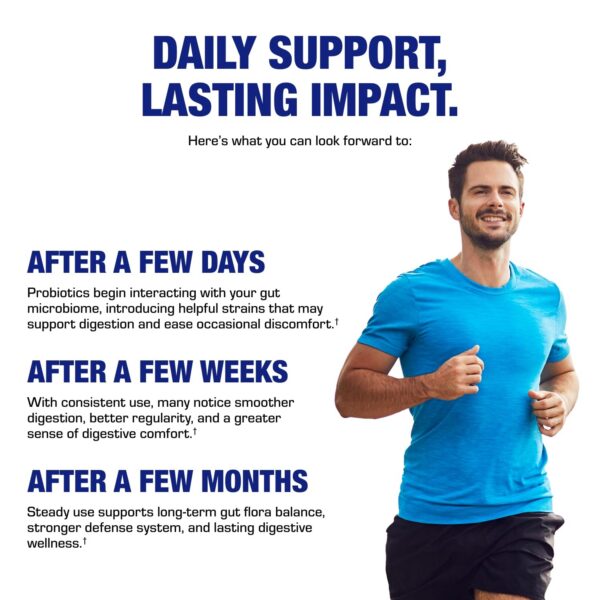 Frasco y etiqueta de probióticos