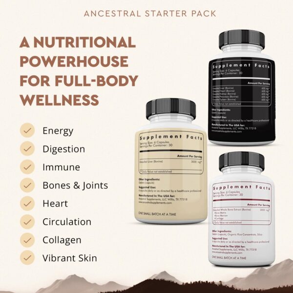 Detalle de ingredientes de órganos de res