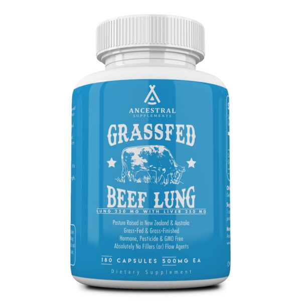 Frasco de Ancestral Supplements Lung y Liver de res