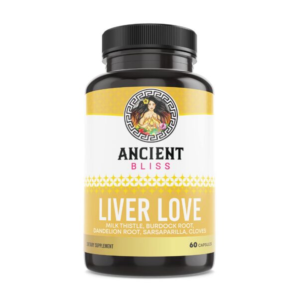Ancient Bliss Liver Love suplemento detoxificación hígado 60 cápsulas
