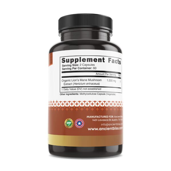 Caja y suplemento vegano Ancient Bliss Melena de León