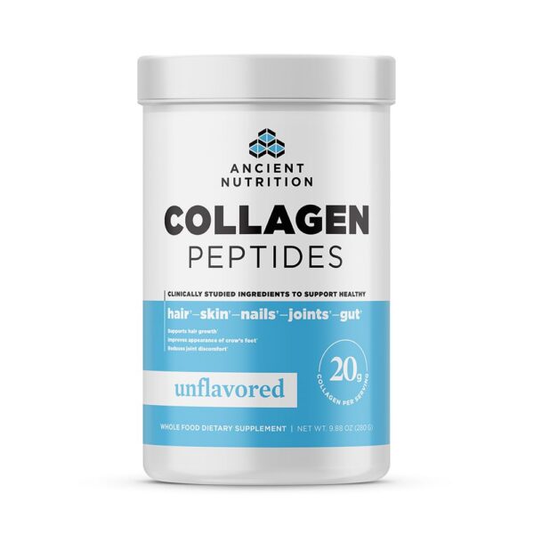 Frasco de Ancient Nutrition Collagen Peptides sin sabor