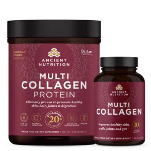 Ancient Nutrition Multi Collagen Cápsulas frasco frontal