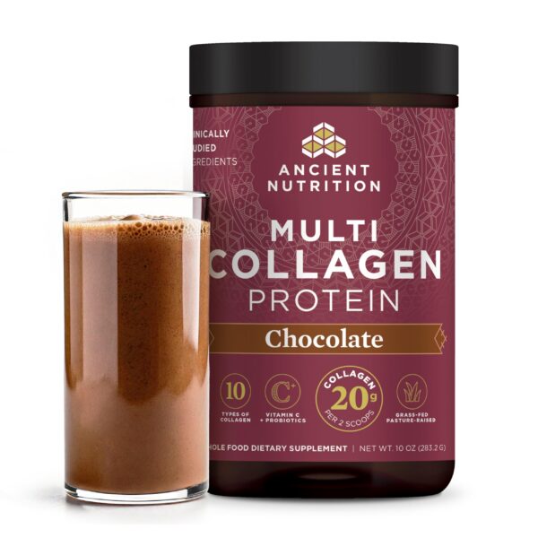 Version 1.0.0 Envase de Ancient Nutrition Multi Collagen Protein Chocolate 24 porciones