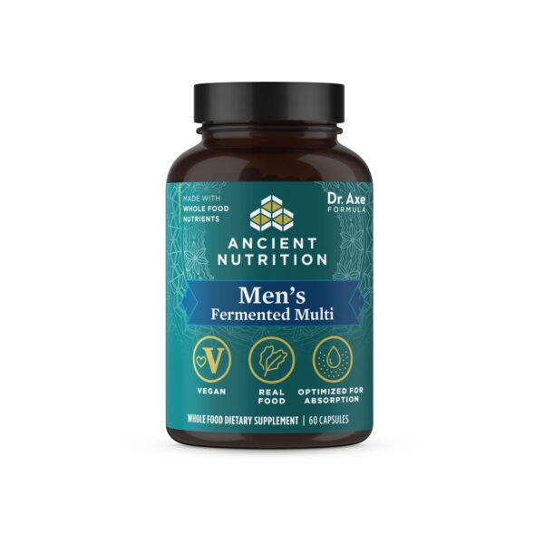 Version 1.0.0 Ancient Nutrition multivitaminas fermentadas para hombres 60 cápsulas