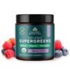 Ancient Nutrition SuperGreens Polvo probióticos etiqueta