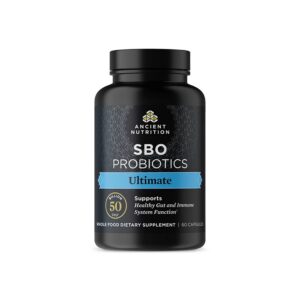 Ancient Nutrition suplemento probiótico SBO Ultimate 60 cápsulas