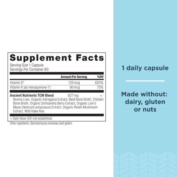 Cápsulas de Vitamina D de Ancient Nutrition