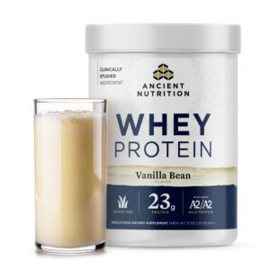 Version 1.0.0 Frente del envase Ancient Nutrition Whey Protein vainilla
