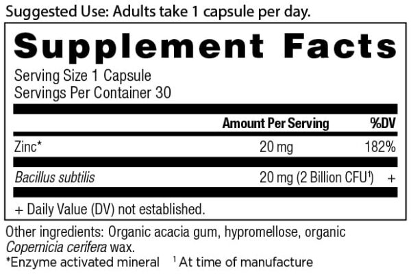 Conjunto suplementos: zinc cápsulas y polvo de colágeno