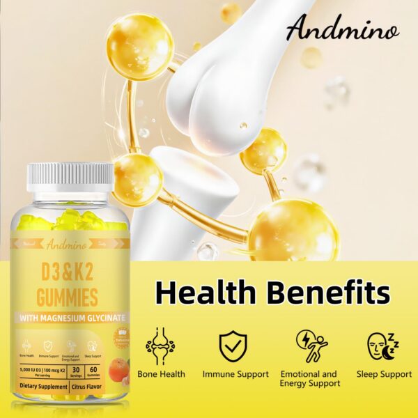 Version 1.0.0 Gomitas de sabor cítrico frasco de 60 gomitas