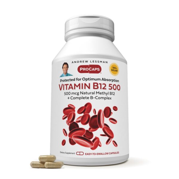 Botella de ANDREW LESSMAN Vitamina B12 500 mcg