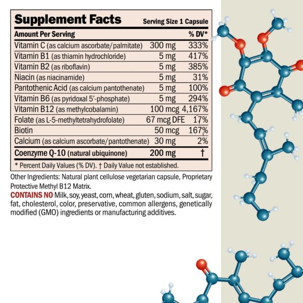 Etiqueta de CoQ10 200 mg Andrew Lessman