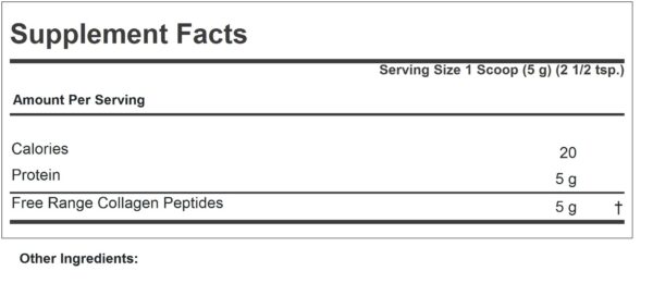 Frasco de Andrew Lessman Collagen Peptides