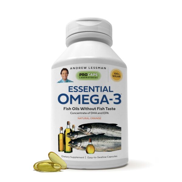 Cápsulas suaves Omega-3 naranja de 60 unidades