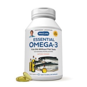 Frente de frasco ANDREW LESSMAN Omega-3 Ultra-Pure