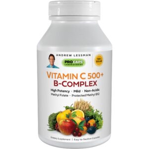 Botella de cápsulas vitamina C 500 Andrew Lessman