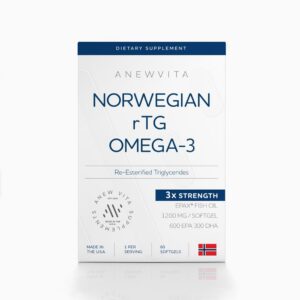 Anew Vita Omega-3 aceite de pescado botella etiqueta frontal
