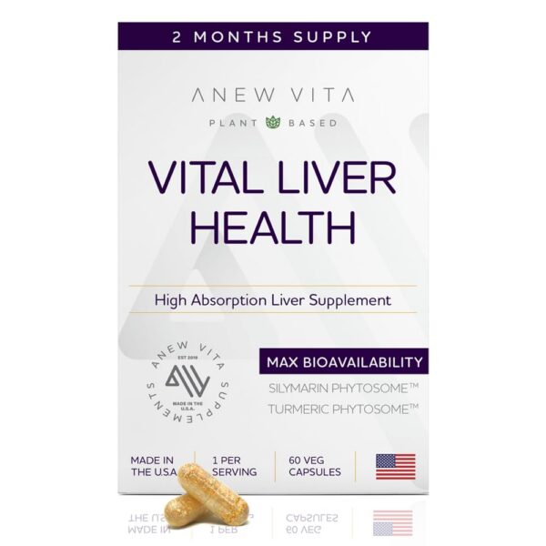 Anew Vita Milk Thistle cápsulas y empaque