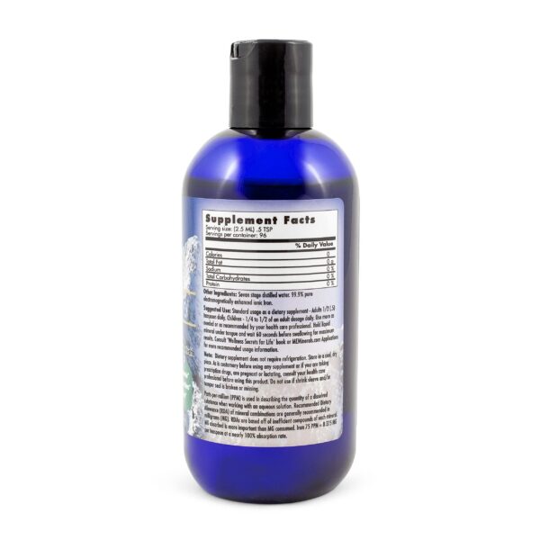 Etiqueta del envase Angstrom Hierro con detalles