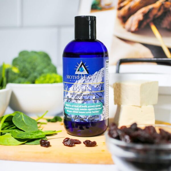 Etiqueta frontal del producto Angstrom Hierro