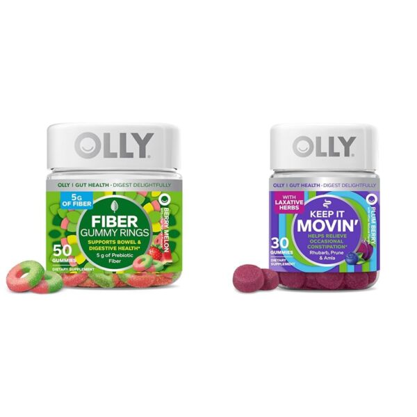 Version 1.0.0 Anillos de fibra prebiótica OLLY sabor berry melon 50 gomitas