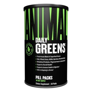 Version 1.0.0 Animal Daily Greens suplemento en pastillas para salud digestiva