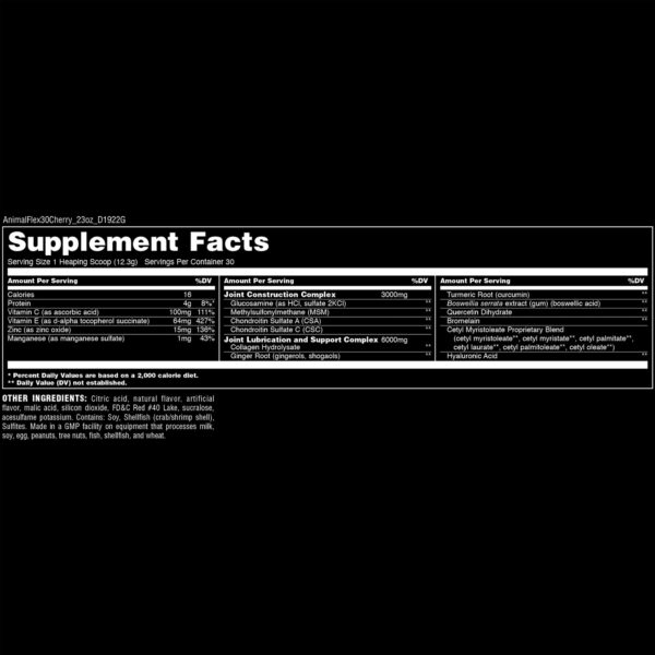 Ingredientes glucosamina condroitina MSM