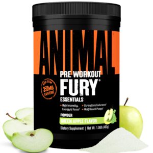 Animal Fury Pre Workout Green Apple envase frontal