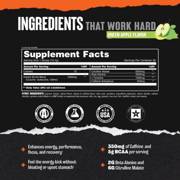 Envase Animal Fury con etiqueta en vista frontal