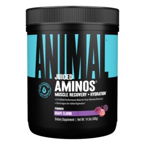 Version 1.0.0 Animal Juiced Amino Acids polvo sabor uva con electrolitos