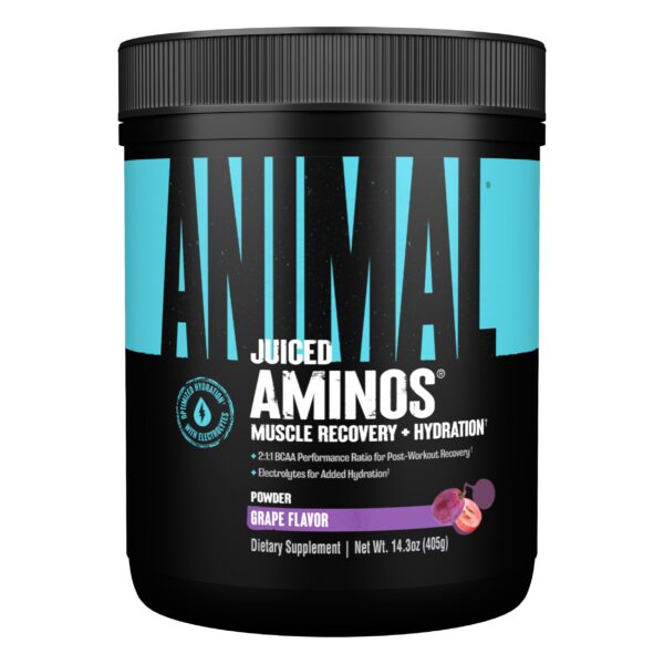 Animal Juiced Amino Acids polvo sabor uva con electrolitos