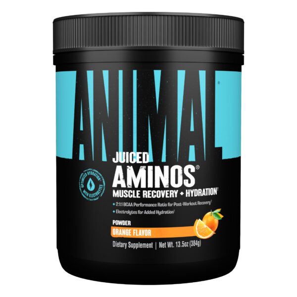 Animal Juiced Aminos polvo BCAA/EAA sabor naranja frasco