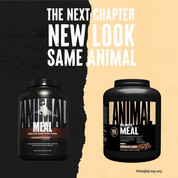 Animal Meal etiqueta frontal y logotipo