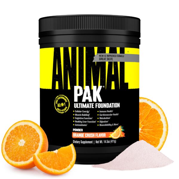 Paquete Animal Pak polvo multivitamínico naranja triturado 60 cucharadas