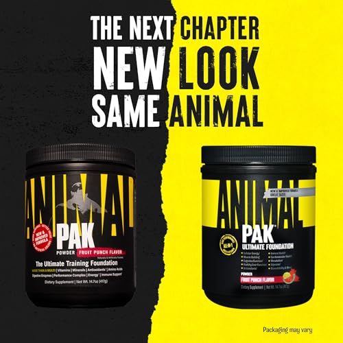 Animal Pak polvo multivitamínico con vitaminas y aminoácidos sabor ponche