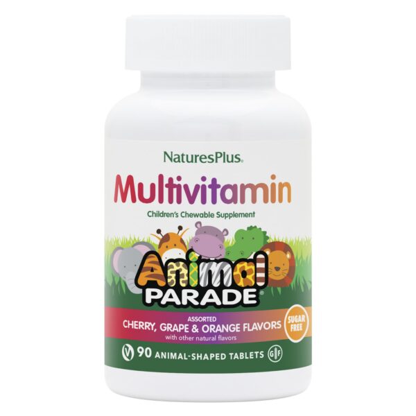 Version 1.0.0 Animal Parade etiqueta frontal multivitaminico infantil