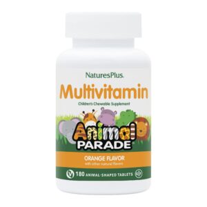 Animal Parade multivitamínico niños tabletas masticables sabor naranja