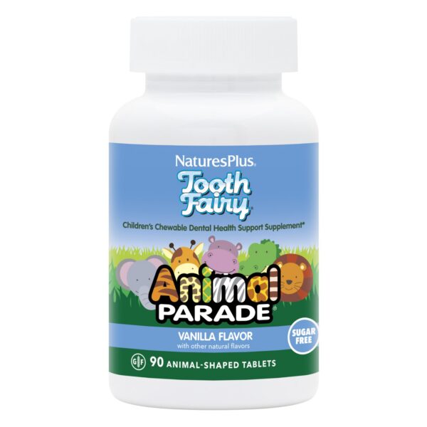 Animal Parade Tooth Fairy tabletas masticables sabor vainilla