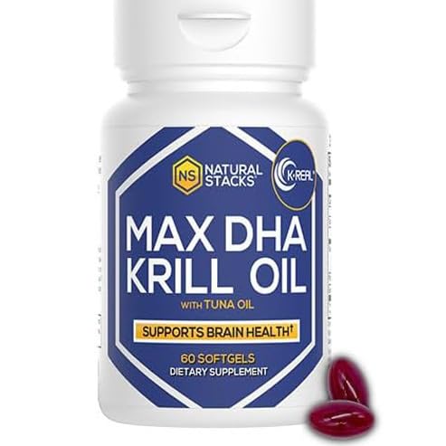 Etiqueta frontal del suplemento de krill