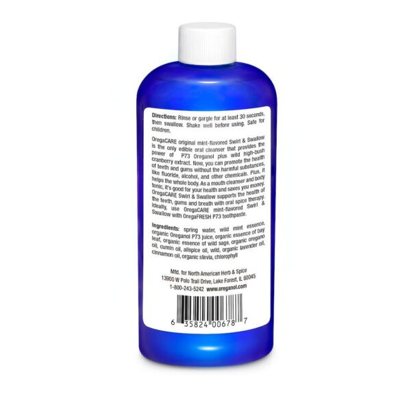 Version 1.0.0 Antiséptico natural OregaCARE sabor menta silvestre 8 fl oz