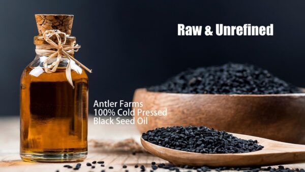 Antler Farms Etiqueta Aceite Semilla Negra