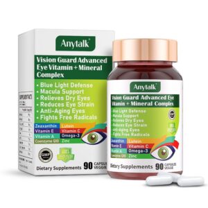 Version 1.0.0 ANYTALK Lutein Eye Vitamins cápsulas y frasco