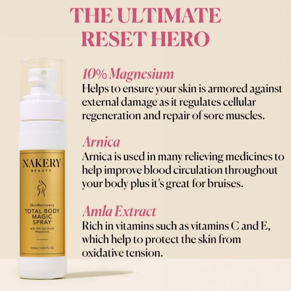 Aplicación spray homeopático Nakery con valeriana y árnica