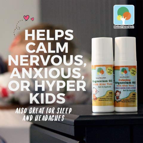 Aplicador roll on de aceite de magnesio para niños con aloe vera
