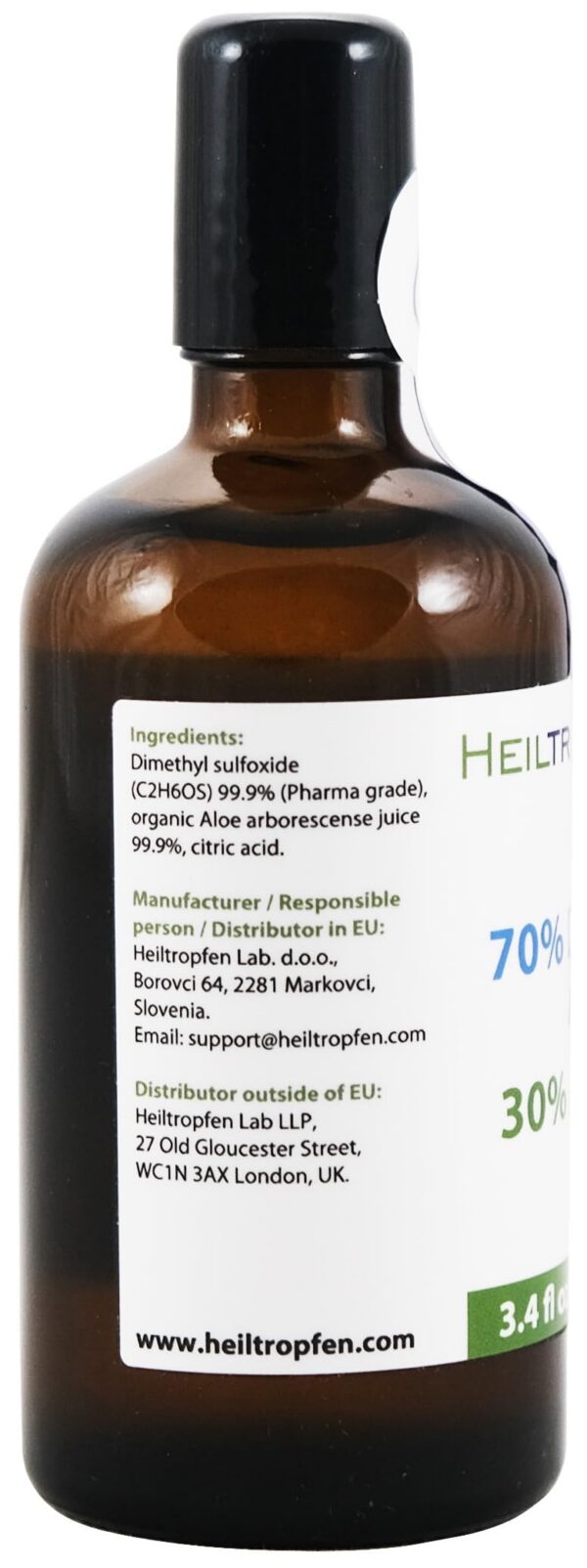 Aplicador roll on Heiltropfen DMSO Aloe Arborescense alta pureza