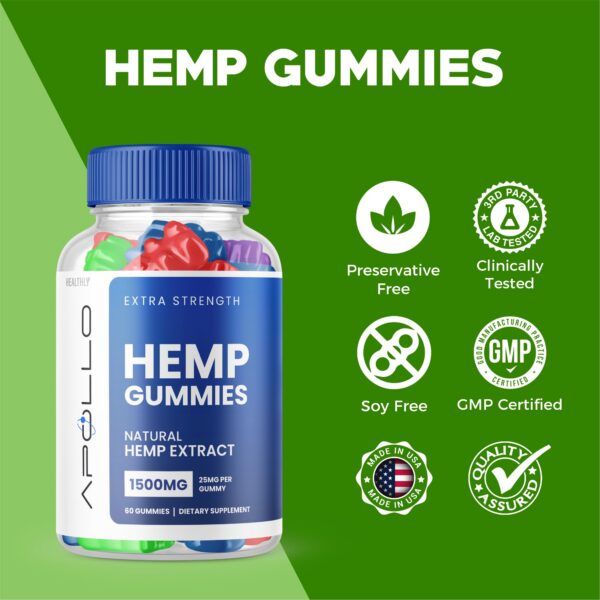 Etiqueta de Apollo Hemp Gummies
