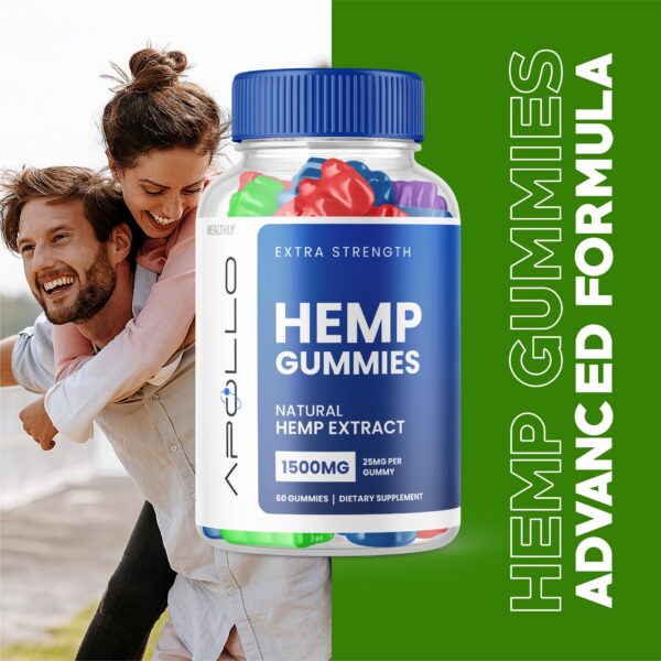 Version 1.0.0 Gomitas de cáñamo Apollo fuera del frasco